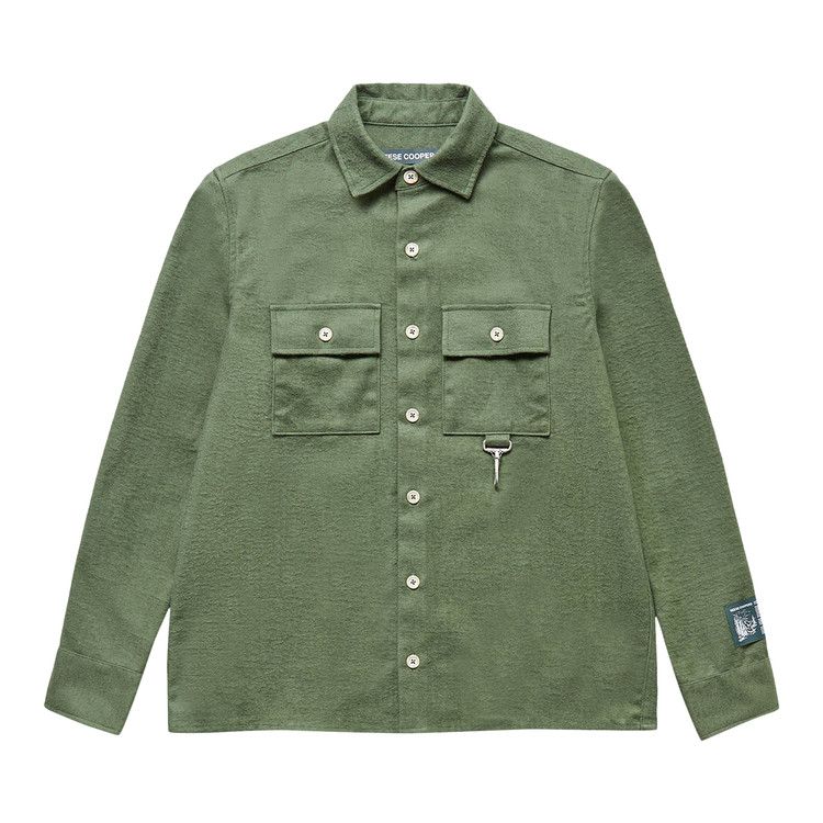 Reese Cooper Flannel Button Down Shirt 'Sage'
