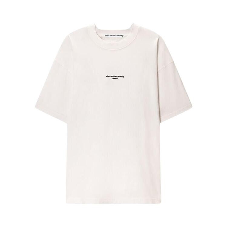 Alexander Wang Logo Print Short-Sleeve Tee 'White'