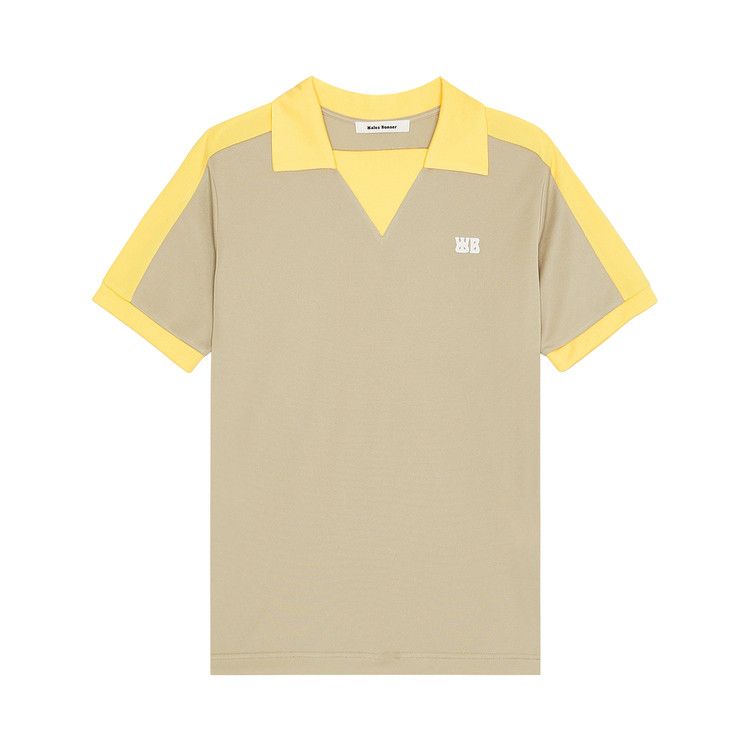 Wales Bonner Home Jersey Polo 'Beige/Yellow'
