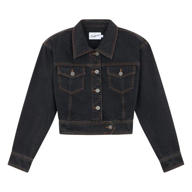 VAQUERA Cropped Denim Jacket 'Black'