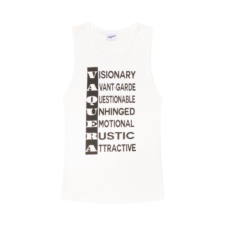VAQUERA Anagram Tank Top 'White'
