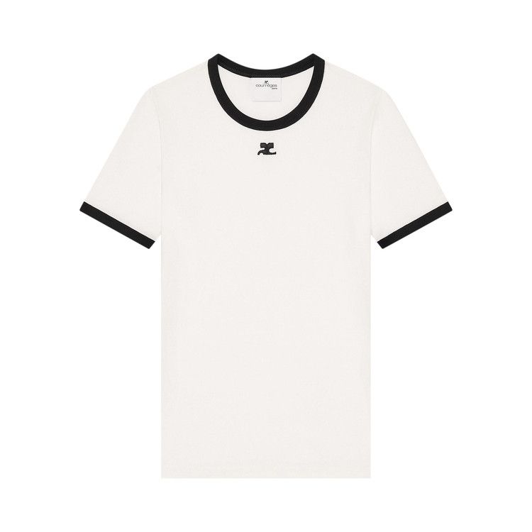 Courrèges Signature Contrast T-Shirt 'Heritage White/Black'