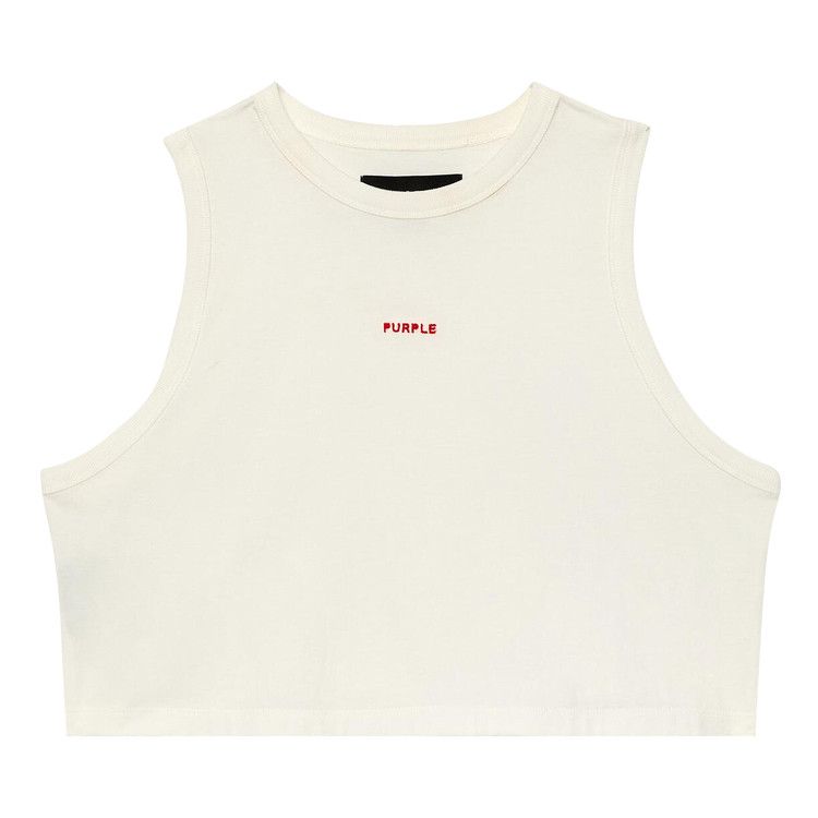 PURPLE BRAND Wordmark Muscle Tank 'White'