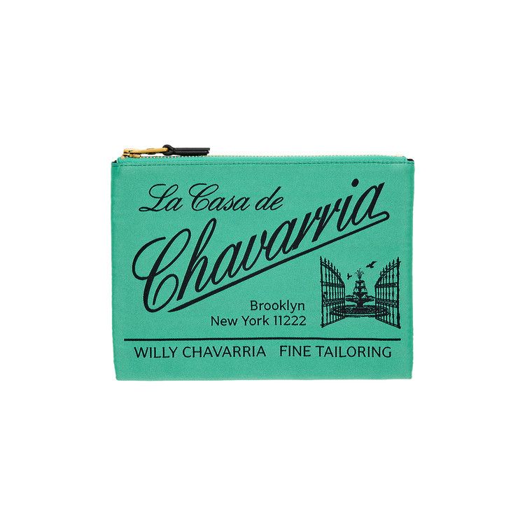 Willy Chavarria Label Pouch 'Uniform Green'