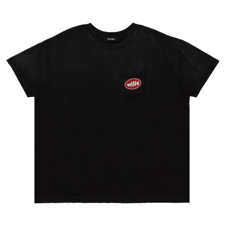 Willy Chavarria Chorizo Destroyed Easy Tee 'Washed Black'