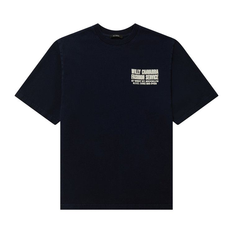 Willy Chavarria Fashion Services Standard Tee 'Peacoat'