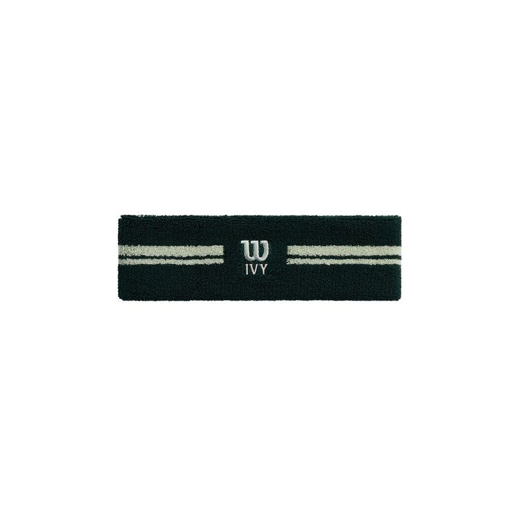 Kith Ivy For Wilson Terry Stripe Headband 'Ivy Green'