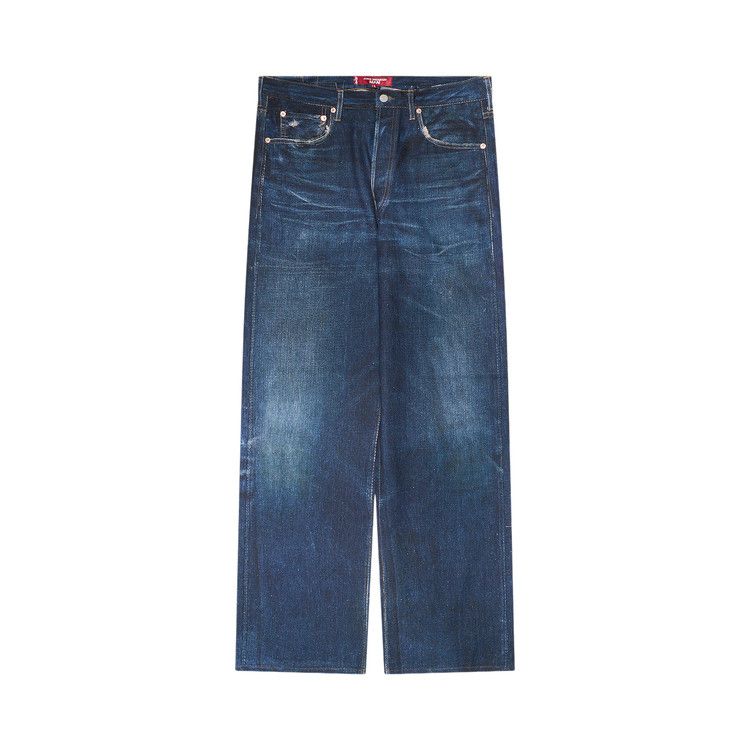 Junya Watanabe Printed Linen Trousers 'Blue'