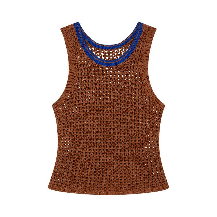 Wales Bonner Dance Crochet Vest 'Brown'