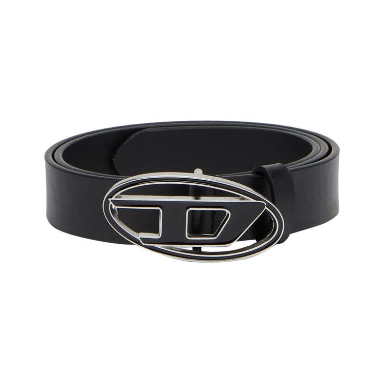 Diesel B-1DR Leather Belt 'Black'