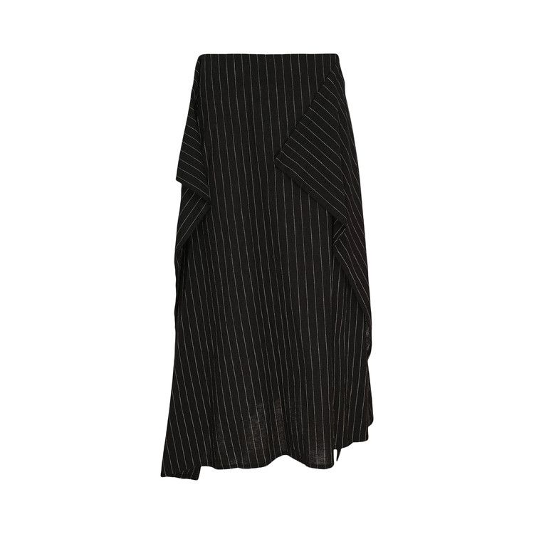 Y's O-Wrap Flare Skirt 'Black'