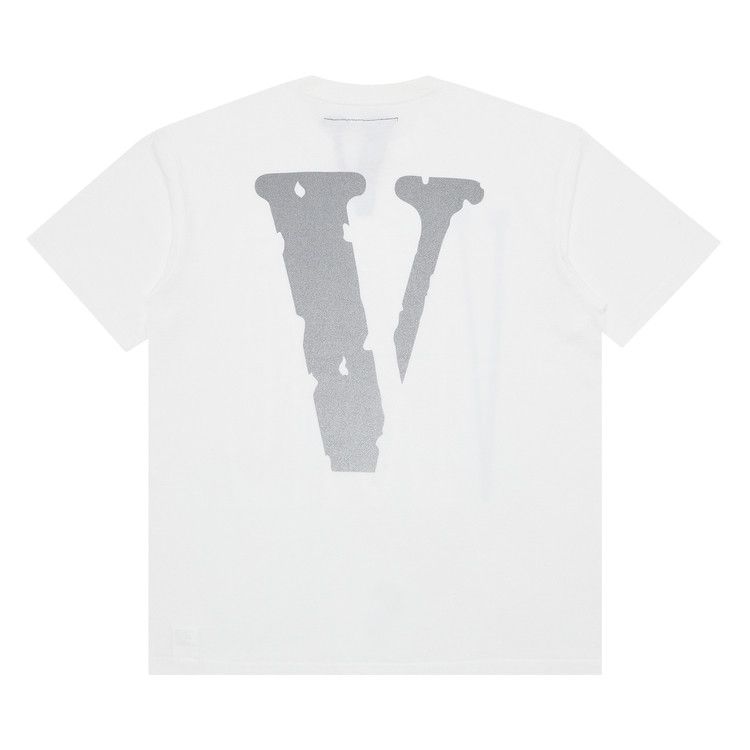 Vlone Staple T-Shirt 'White/White/Silver'