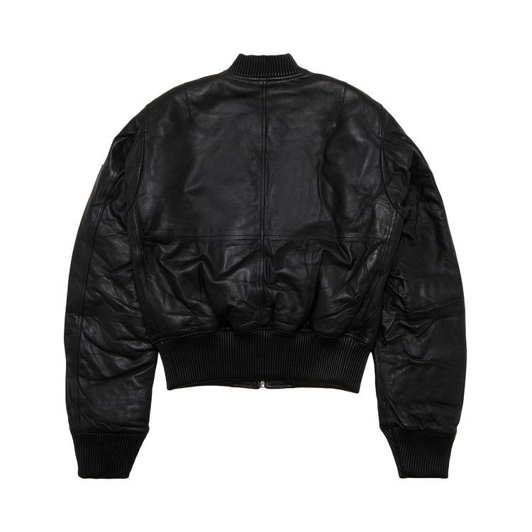 Vlone Leather Bomber 'Black'