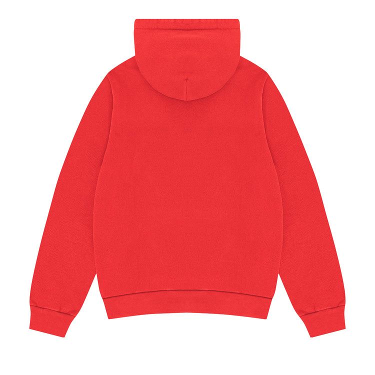 Denim Tears Floral Embroidered Logo Hoodie 'Red'