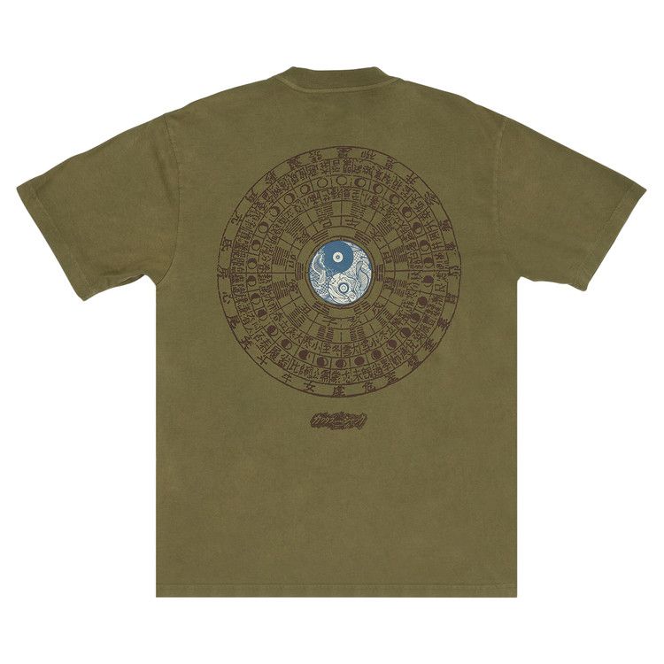 Cactus Jack by Travis Scott x Takashi Murakami Melted Utopia Dream Zodiac Tee 'Olive'