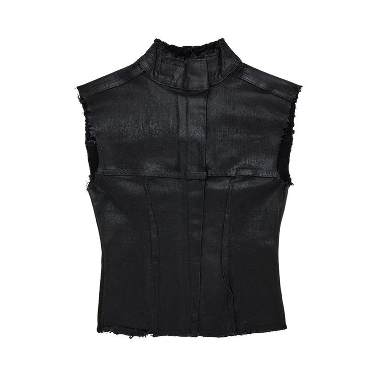 Ottolinger Glazed Denim Zip Top 'Black'