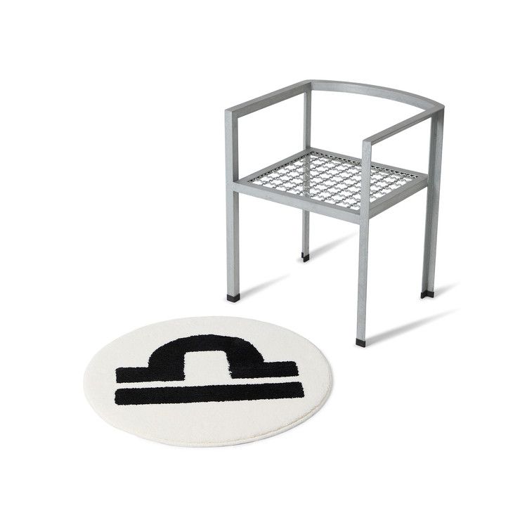 GOAT x Gallery 1950 Horoscope Libra Rug White/Black