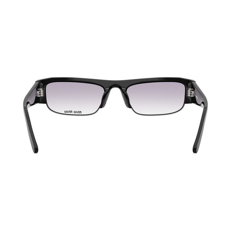 Miu Miu Half Frame Sunglasses 'Black'