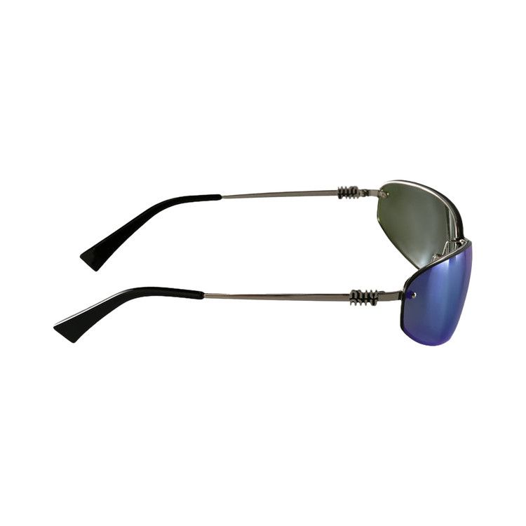 Miu Miu Nocturne Sunglasses 'Mirrored Cyan'