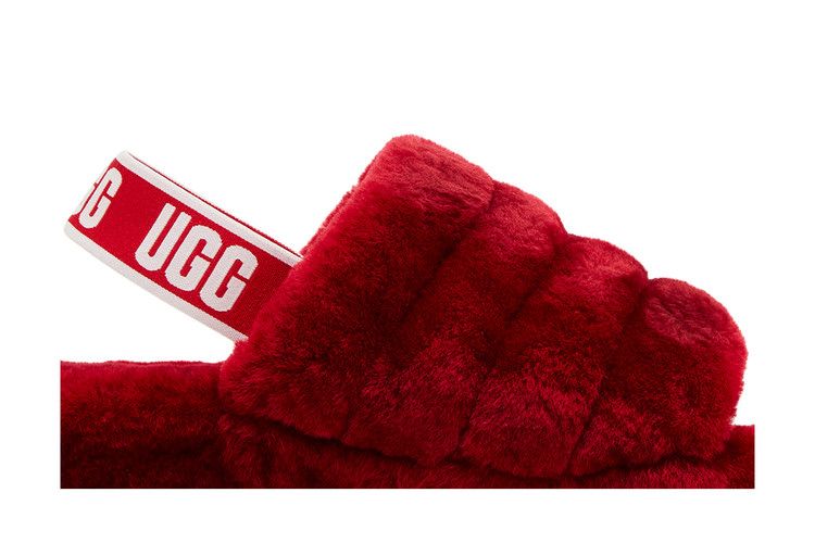 UGG Wmns Fluff Yeah Slide 'Ribbon Red'