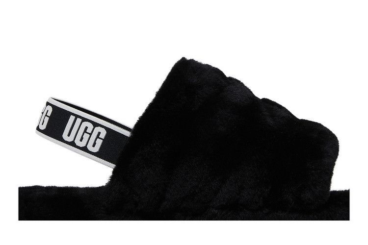 UGG Fluff Yeah Slide Kids 'Black'