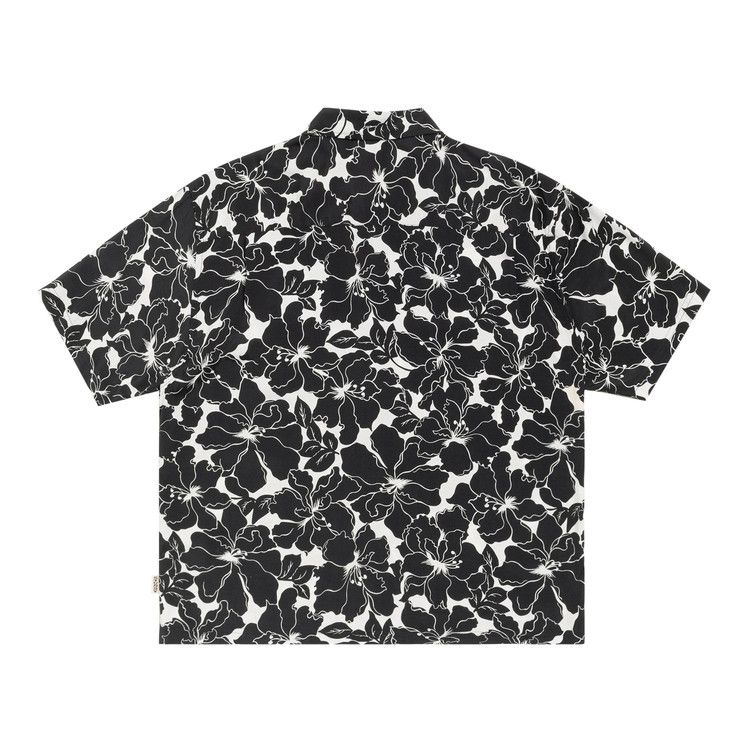 Stussy Floral Hawaiian Shirt 'Black'