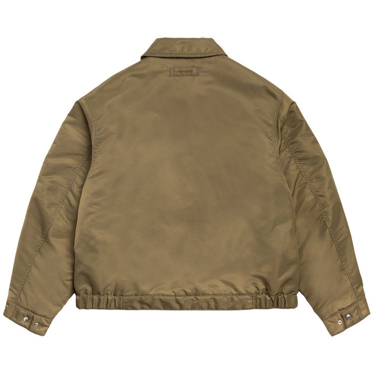 Stussy Pile Lined Zip Jacket 'Olive'