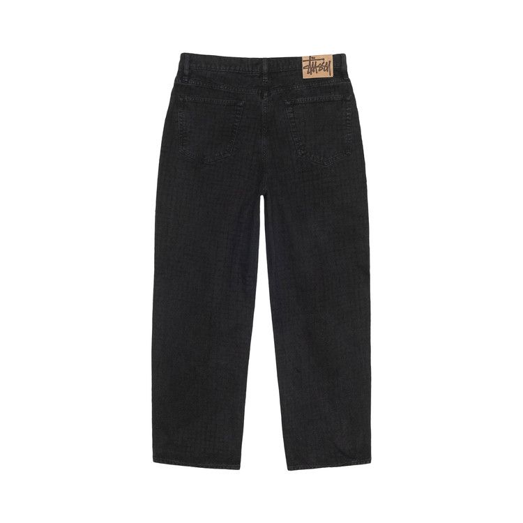 Stussy Big Ol Needlepunch Canvas Jeans 'Black'