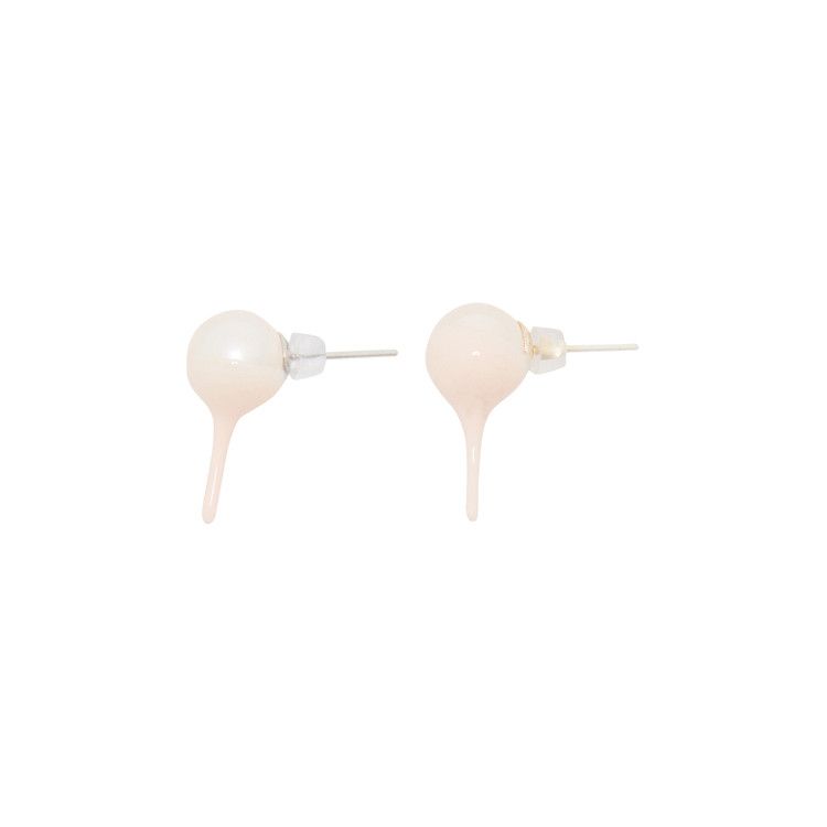 Ottolinger Dipped Pearl Studs 'Silver/Light Pink'