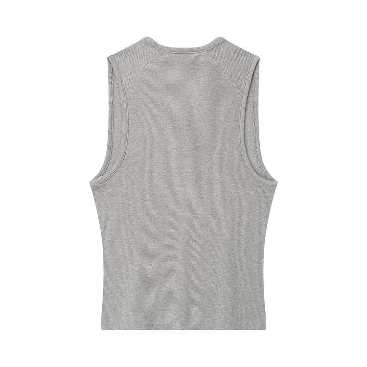 Fear of God Essentials Rib Knit Fitted Tank 'Concrete Heather'
