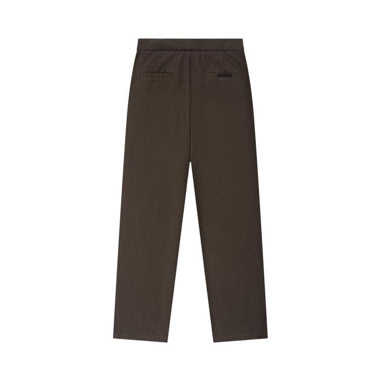 Fear of God Essentials Cotton Canvas Pleat Front Pant 'Brown'