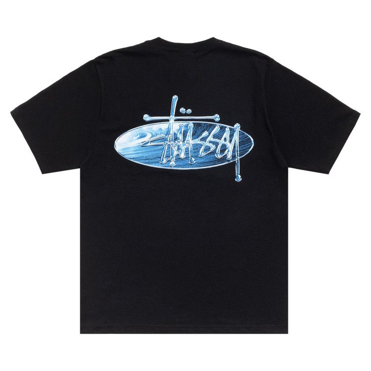Stussy Wave Oval Tee 'Black'