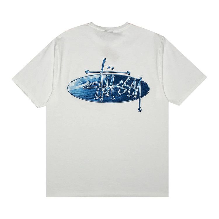 Stussy Wave Oval Tee 'White'