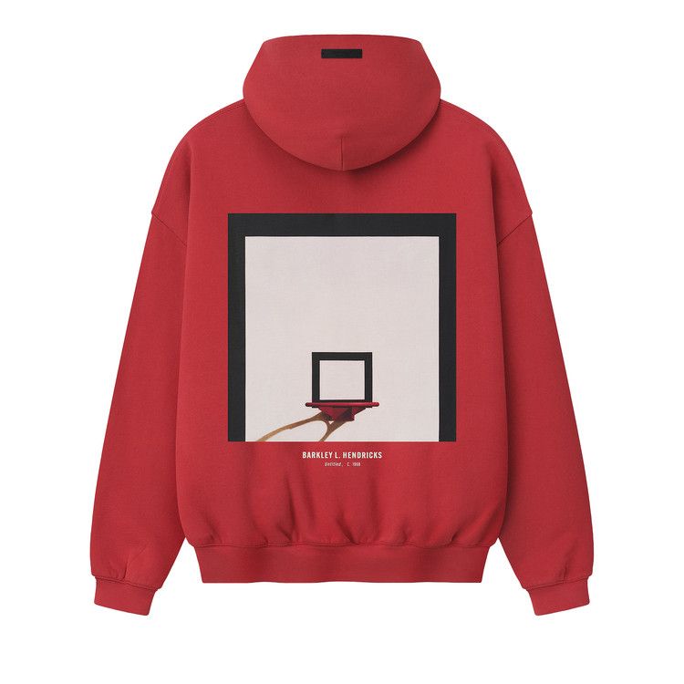 Fear of God Essentials Sixers X Barkley Hendricks 90s Hoodie 'Faded Garnet'