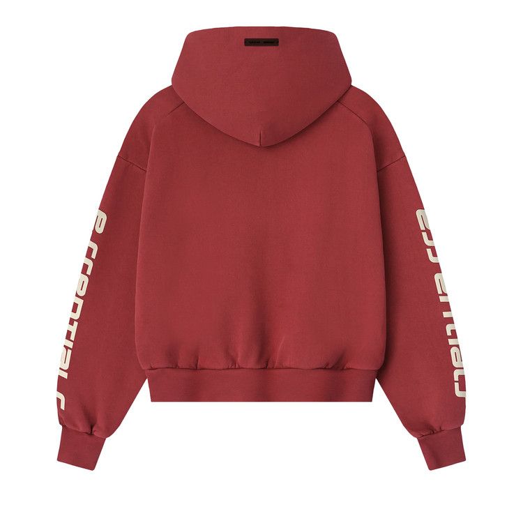 Fear of God Essentials Classic Hoodie 'Crimson'