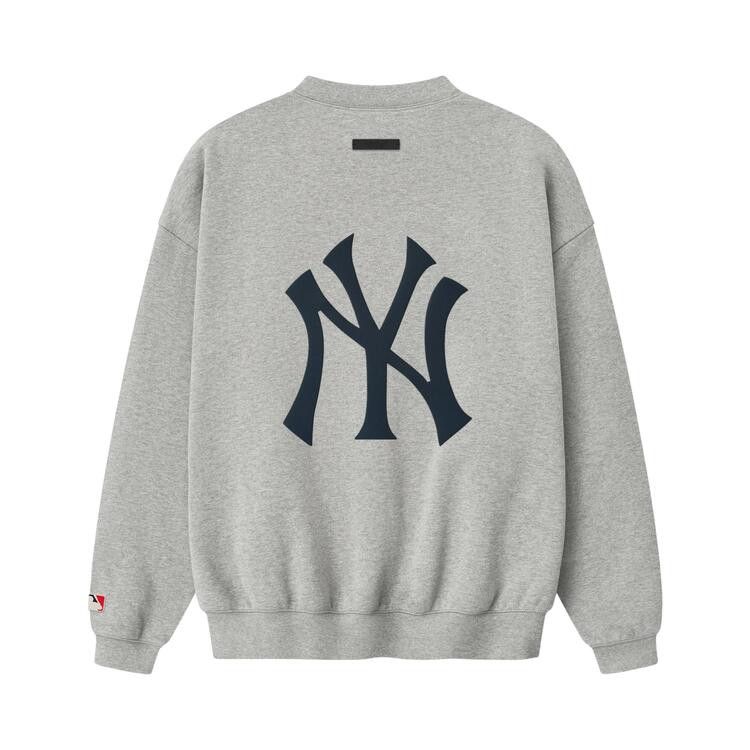Fear of God Essentials Yankees Sport Crewneck 'Concrete Heather'