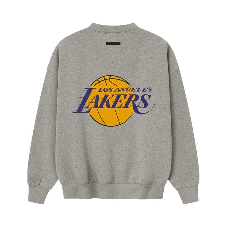 Fear of God Essentials x NBA Lakers Sports Fit Crewneck 'Concrete Heather'