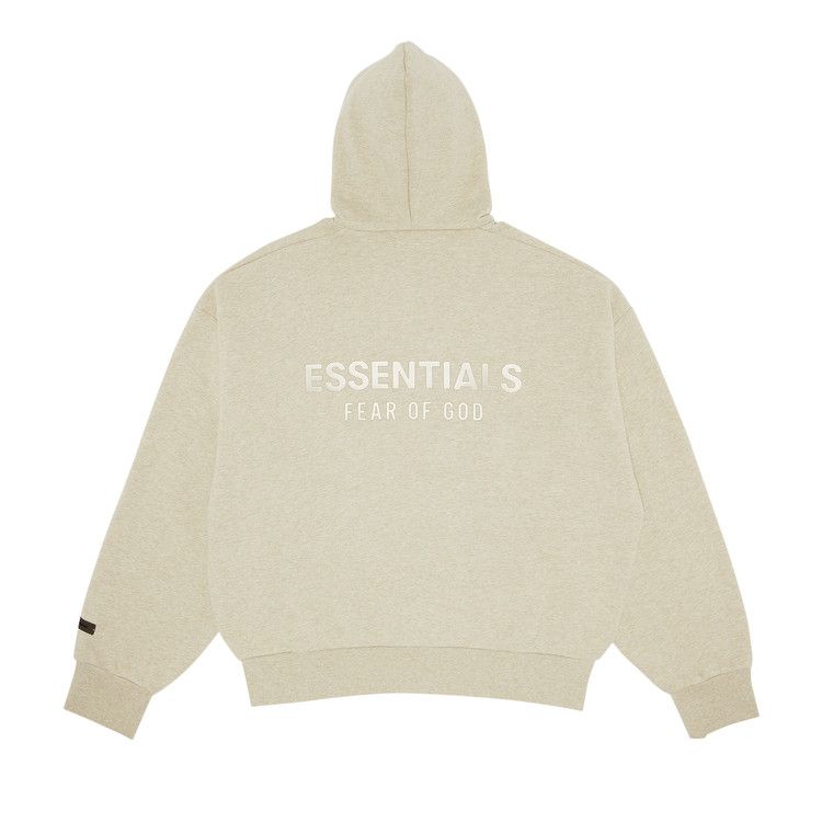 Fear of God Essentials Classic Full Zip Hoodie 'Heather Stone'