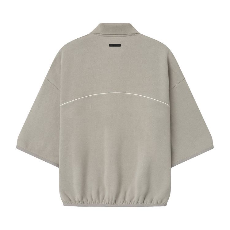 Fear of God Essentials Active Trace Quarter Sleeve Modern Polo 'Seal'