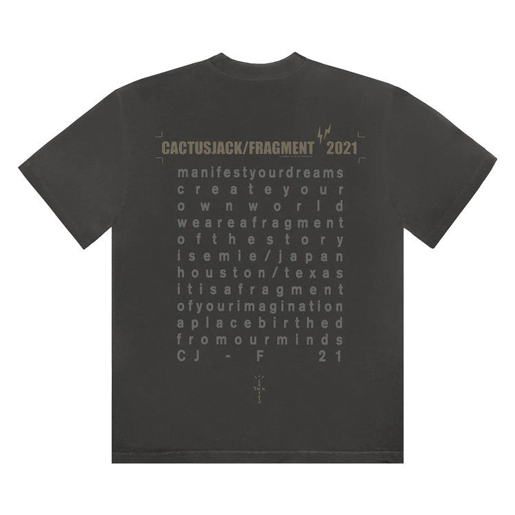 Cactus Jack by Travis Scott For Fragment Create Tee 'Black'