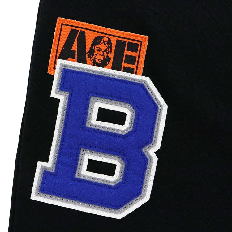 BAPE Patch Sweat Pants 'Black'