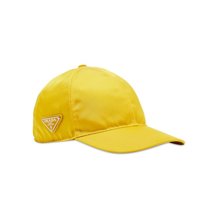 Prada Triangle Logo Nylon Baseball Hat 'Yellow'
