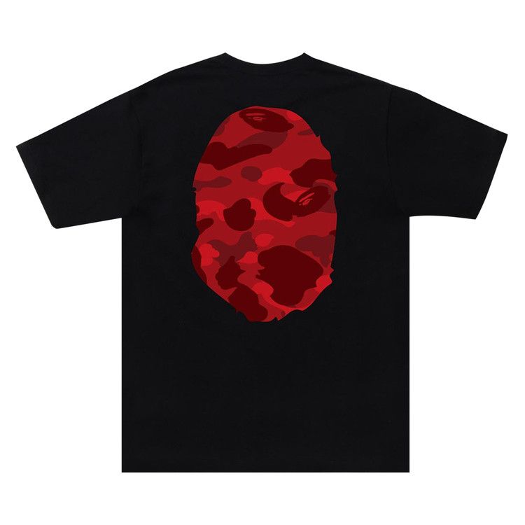 BAPE Color Camo Big Ape Head Tee 'Black/Red'