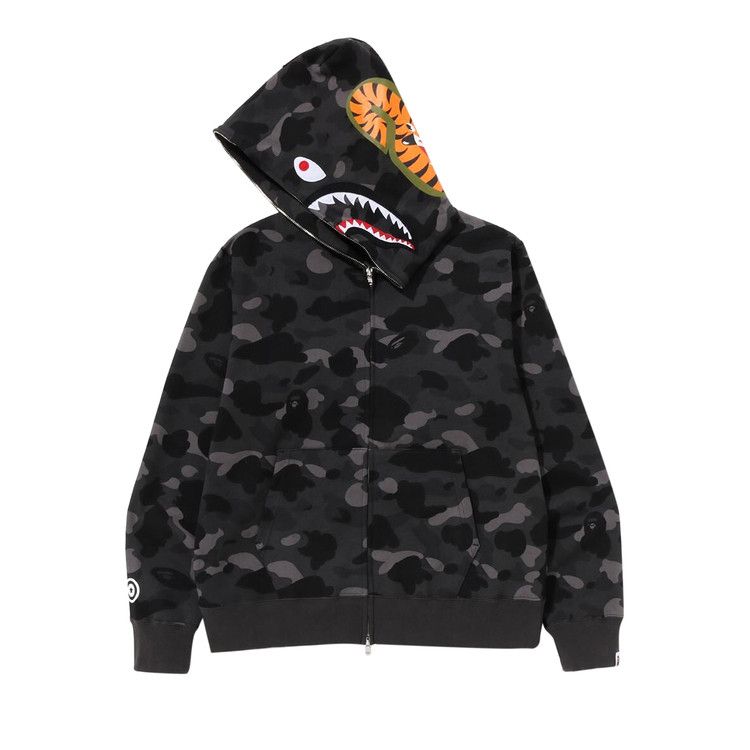 BAPE Color Camo Shark Full Zip Hoodie 'Black'