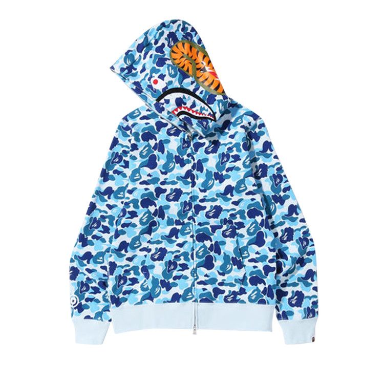 BAPE ABC Camo Shark Full Zip Hoodie 'Blue'