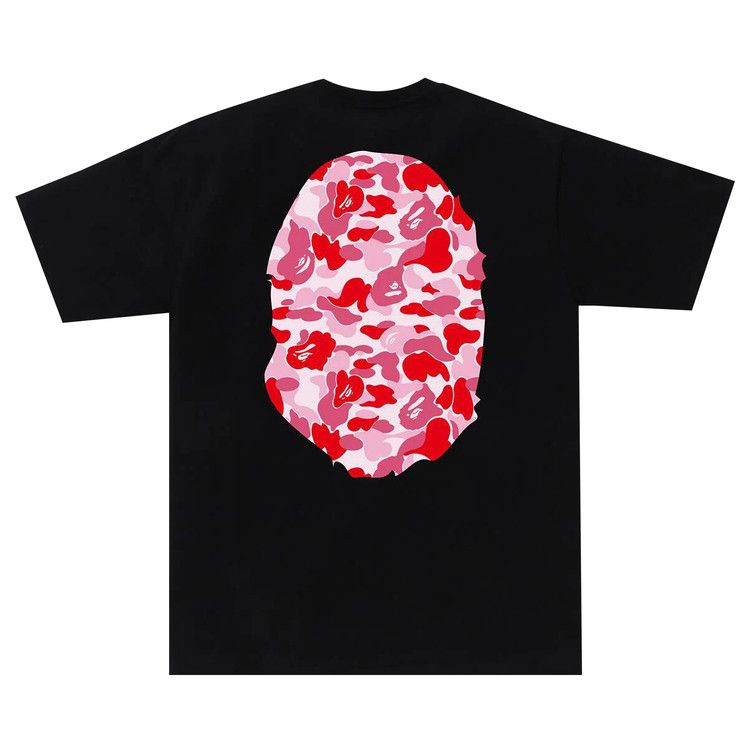 BAPE ABC Camo Big Ape Head Tee 'Black/Pink'