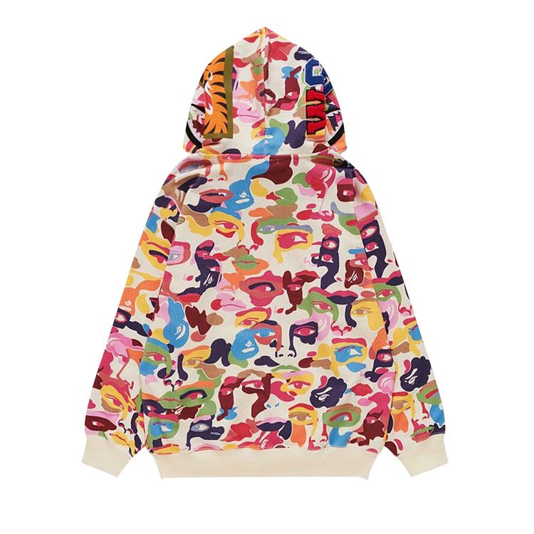 BAPE x KidSuper Camo Shark Full Zip Hoodie 'Multicolor'
