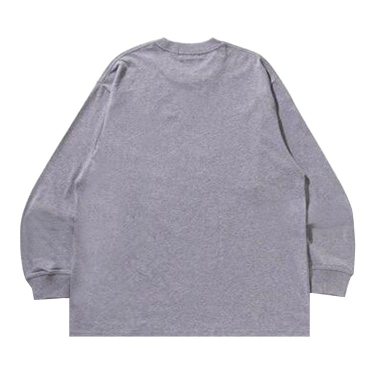 BAPE Wild Leopard Pattern Relaxed Fit Long-Sleeve Tee 'Grey'