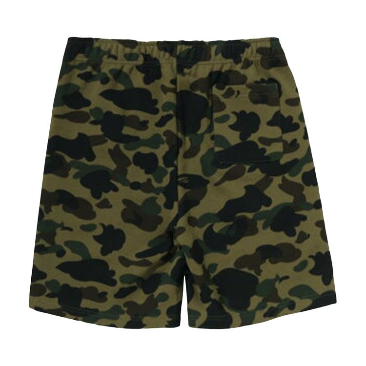 BAPE Camo Shark Sweat Shorts 'Green'