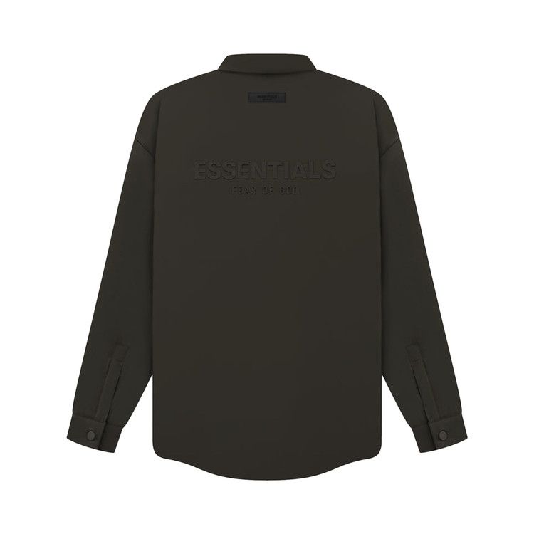 Fear of God Essentials Filled Nylon Shirt Jacket 'Off Black'